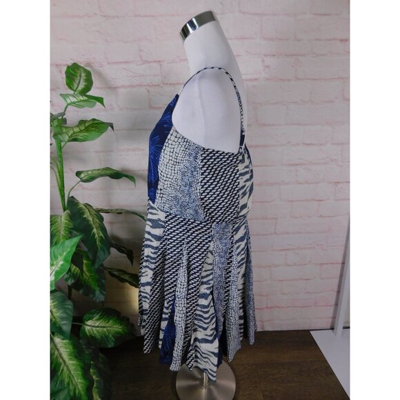 Banana Republic Blue and White Midi Dress - Picture 5 of 10